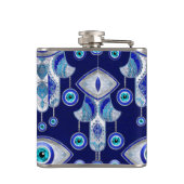 Flasques Motif de l'oeil maléfique Hamsa (Dos)