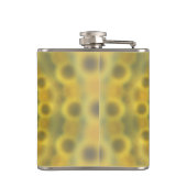 Flasques Motif de mandala de fractale de tournesol de (Dos)