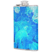 Flasques motif de méduse Abstraite, moderne, turquoise (Gauche)