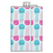 Flasques Motif de méduses, Mignonne méduse, Sea Animaux (Dos)