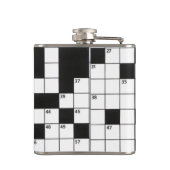 Flasques Motif de mots croisés (Dos)