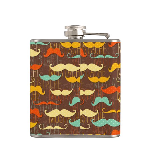 Flasques Motif de moustache (Dos)