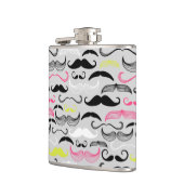 Flasques Motif de moustache, rétro style (Gauche)
