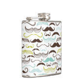 Flasques Motif de moustache, rétro style 2 (Droite)