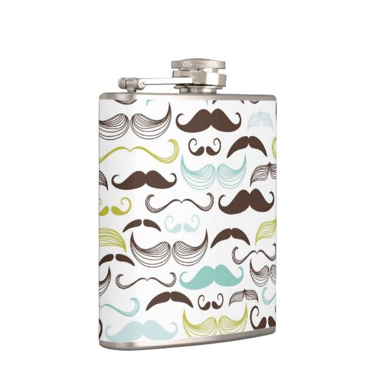 Flasques Motif de moustache, rétro style 2 (Droite)