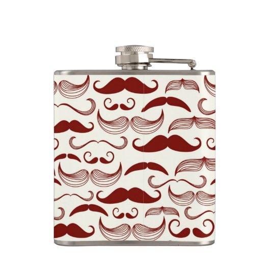 Flasques Motif de moustache, rétro style 3 (Dos)