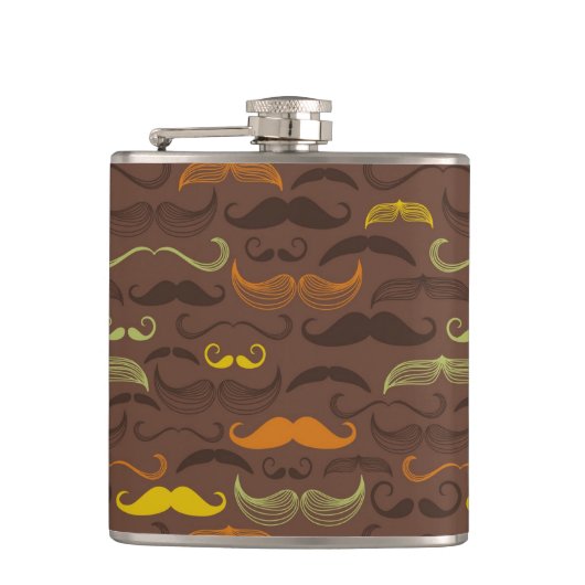 Flasques Motif de moustache, rétro style 5 (Devant)