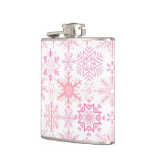 Flasques Motif de neige rose (Gauche)
