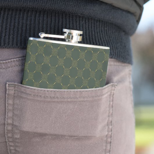 Flasques Motif de noeud celtique (En situation)