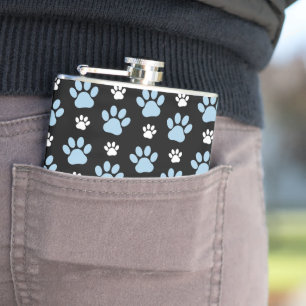 Flasques Motif De Pailles, Paniers Bleus, Pailles De Chien,