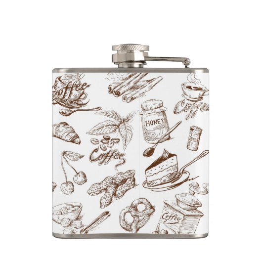 Flasques Motif de papier (Dos)