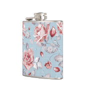 Flasques Motif de papier peint d'élégance des roses roses 2 (Gauche)