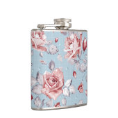 Flasques Motif de papier peint d'élégance des roses roses 2 (Droite)