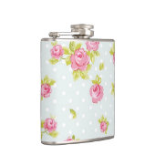 Flasques Motif de papier peint d'élégance des roses roses 4 (Droite)