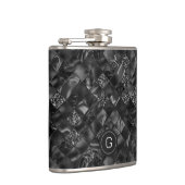 Flasques Motif de Parties scintillant moderne Monogramme Bl (Droite)