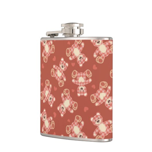 Flasques motif de patchwork d'ours (Gauche)