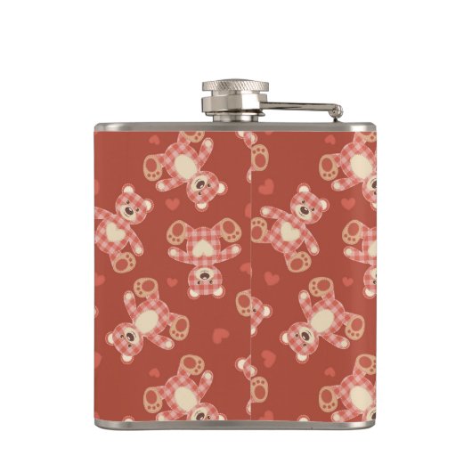 Flasques motif de patchwork d'ours (Dos)