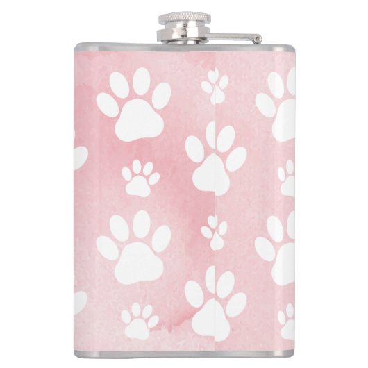 Flasques Motif De Pâtes, Patrouilles Blanches, Aquarelles, (Dos)