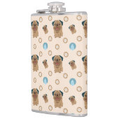 Flasques motif de pattes de chien (Gauche)