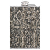 Flasques motif de peau de serpent brun | (Dos)