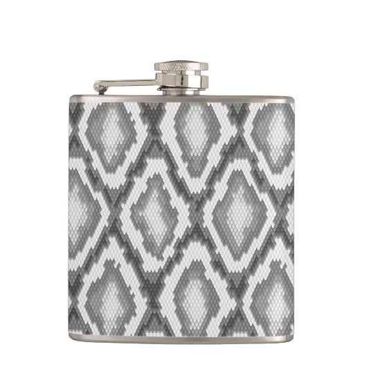 Flasques Motif de peau de serpent de python (Devant)