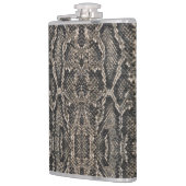 Flasques motif de peau de serpent marron | (Gauche)