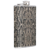 Flasques motif de peau de serpent marron | (Droite)