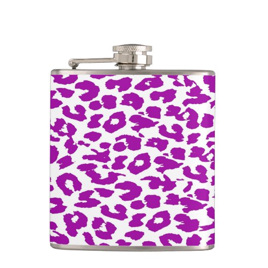 Flasques Motif de peau violet léopard (Devant)