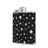 Flasques Motif de perle sur fond noir (Gauche)