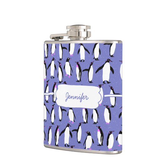 Flasques Motif de pingouin d'hiver mignon (Gauche)