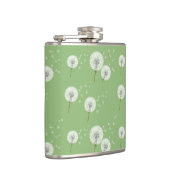 Flasques Motif de pissenlit sur l'arrière - plan vert (Droite)