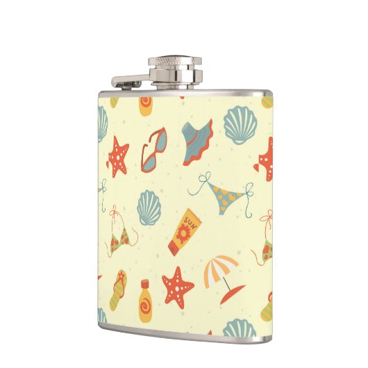 Flasques Motif de plage d'été (Gauche)