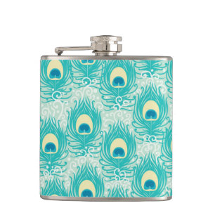 Flasques Motif de plumes de paon