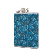 Flasques Motif de poisson bleu (Gauche)