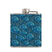 Flasques Motif de poisson bleu (Dos)