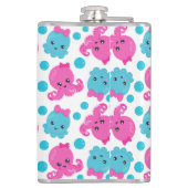 Flasques Motif de poulpe, poulpe mignonne, Animaux de mer (Dos)