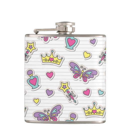 Flasques motif de princesse de ballet (Devant)