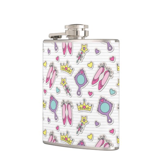 Flasques motif de princesse de papillon (Gauche)