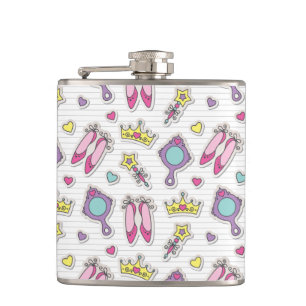 Flasques motif de princesse de papillon