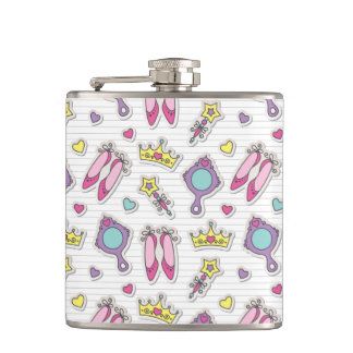 Flasques motif de princesse de papillon