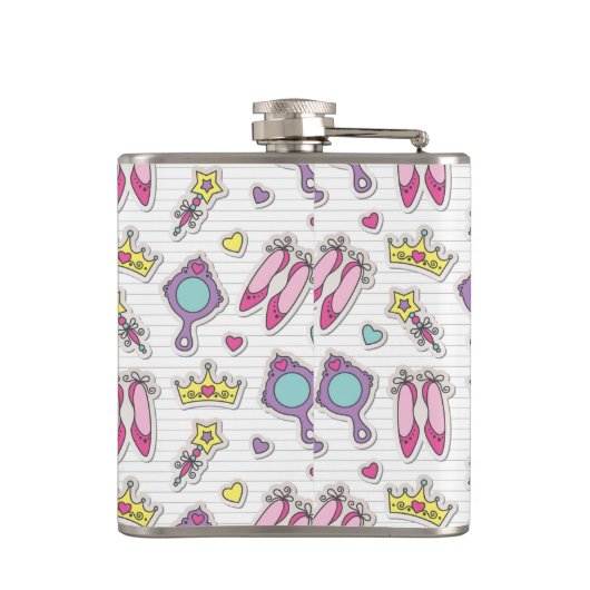 Flasques motif de princesse de papillon (Dos)