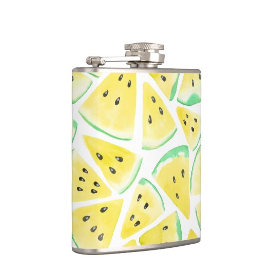 Flasques Motif de tranches de pastèque jaune (Droite)
