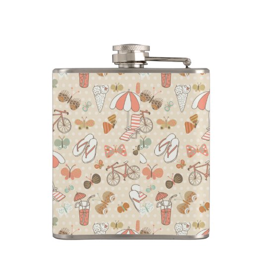 Flasques Motif de vacances d'été (Dos)