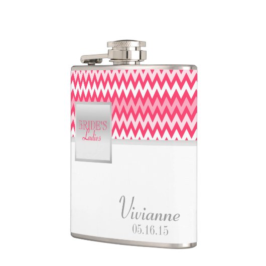 Flasques Motif de Zigzag Bridesmaid (Gauche)