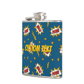 Flasques Motif d'effet sonore de bande dessinée Pow (Gauche)