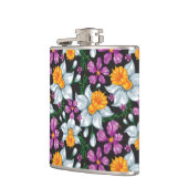 Flasques Motif d'élégance avec les fleurs 2 de narcisse (Gauche)