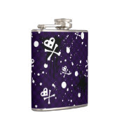 Flasques Motif d'Emo de couleur foncée avec la peinture (Droite)