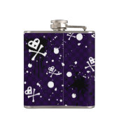 Flasques Motif d'Emo de couleur foncée avec la peinture (Dos)