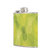 Flasques Motif d'ensemble d'ananas sur le vert (Gauche)