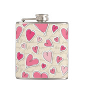 Flasques Motif des coeurs (Devant)